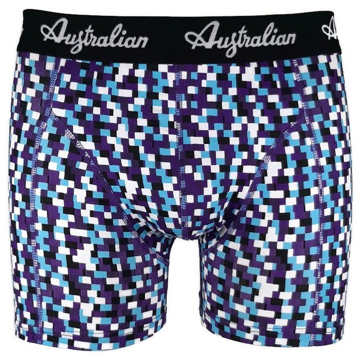 2 pack Australian Heren Boxershorts Blocked Off
