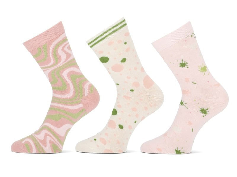 6 paar Damessok Teckel "Wavy"