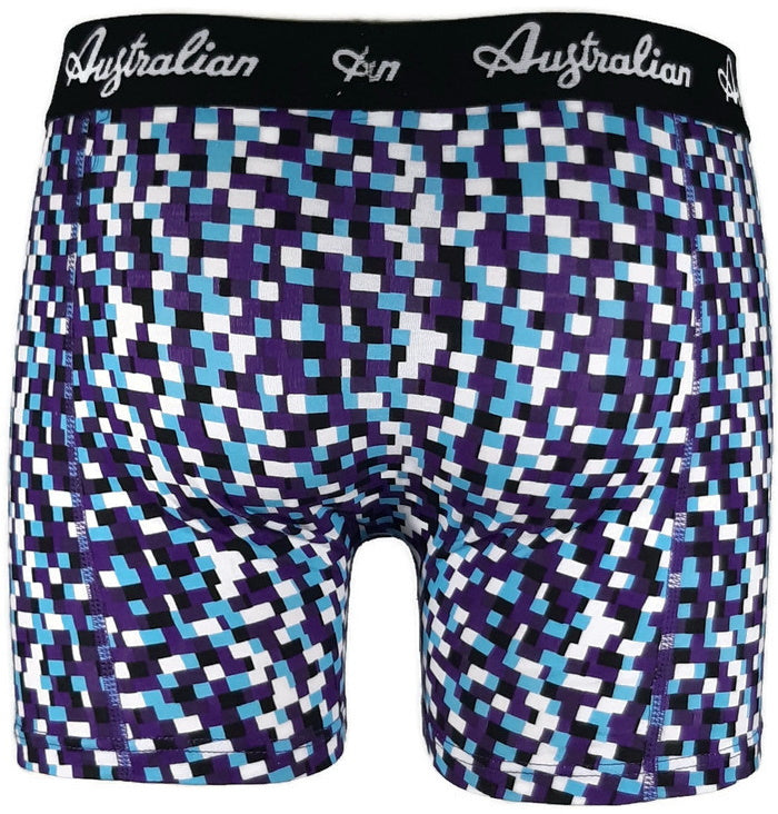 2 pack Australian Heren Boxershorts Blocked Off