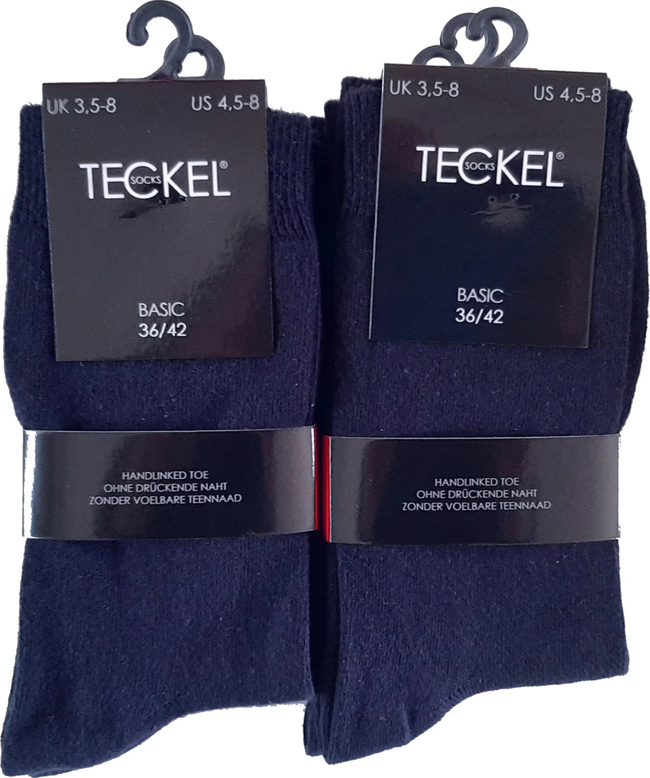 6 pack Teckel Damessokken Marine maat 36-42