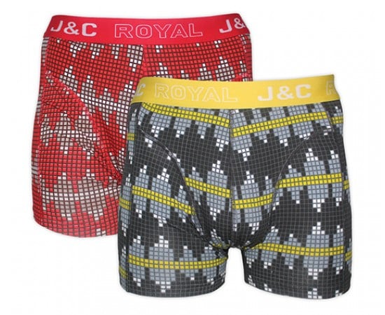 2 pack J&C Heren boxershort "Grafiek"V