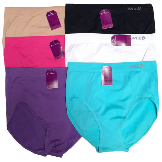 6 pack M&B Dames slip Naadloos Color