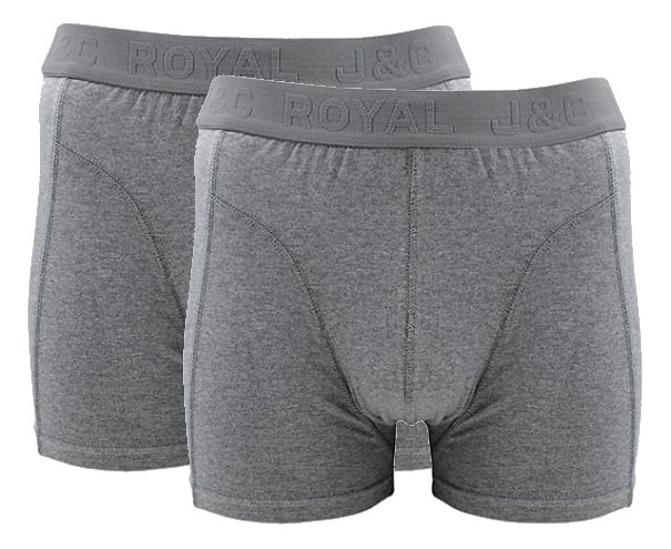 2 pack J&C Herenboxer Grijs Melange