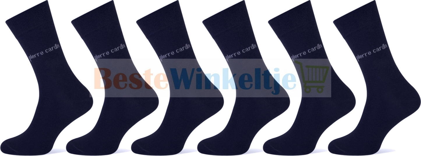 6 paar Pierre Cardin herensokken Navy