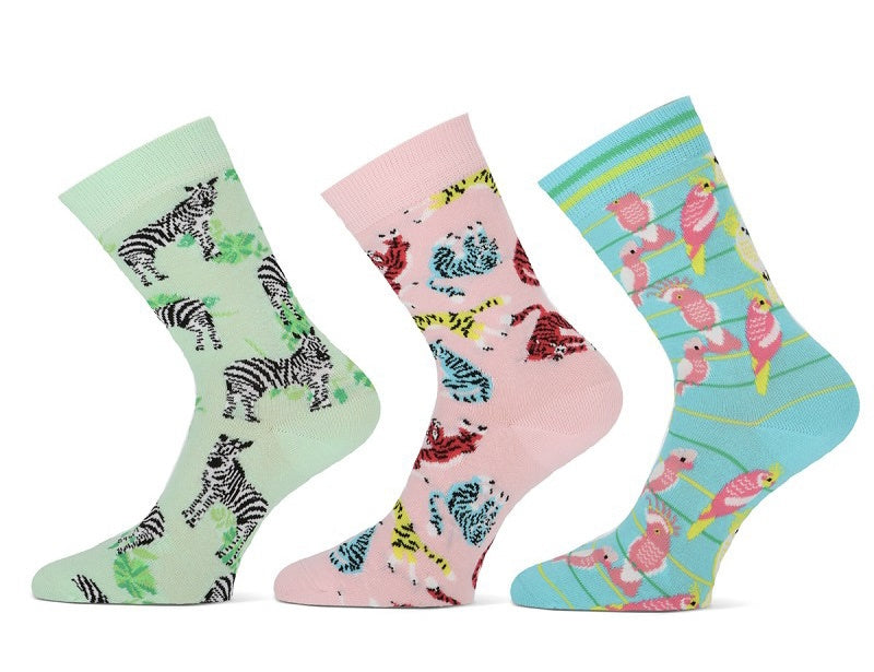 6 paar Dames sokken Teckel limited edition "Fauna" 6-Paar