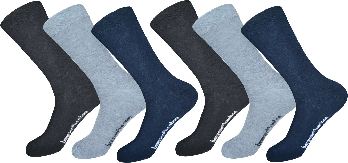 6 paar Benyson Bamboe sokken Mix kleuren Unisex