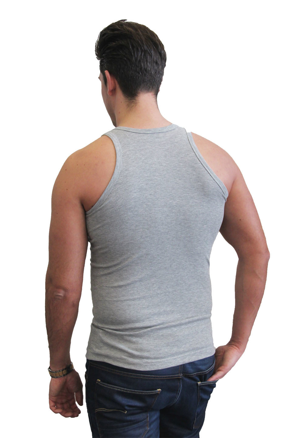 3 pack Naft Heren Hemd Grijs