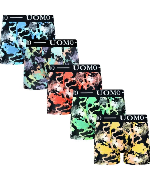 5 pack UOMO Deluxe 5 Katoenen Heren Boxershort