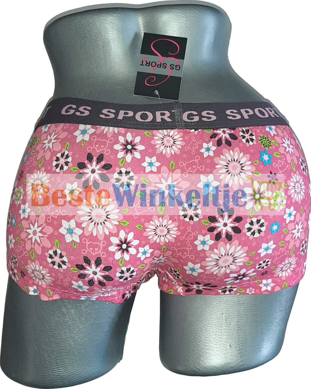 2 pack GS Sport Dames Print Roze/Antracite
