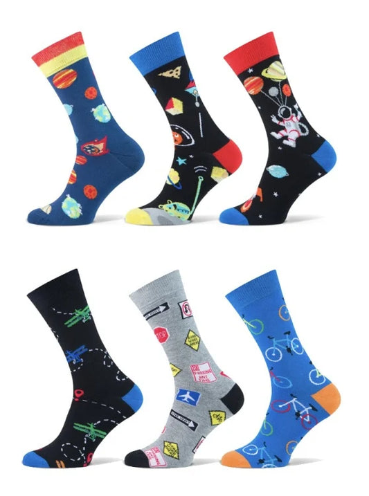 6 paar Heren sokken Teckel limited edition "Traffic"