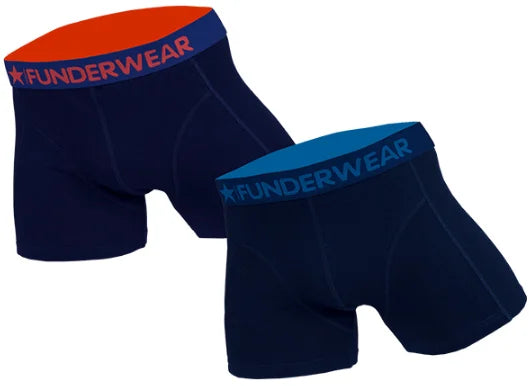2 pack Funderwear Heren Boxers "Navy"