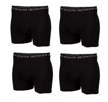 4 pack Giovanni Herenboxer Black-Pack