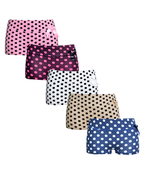 5 pack Fine Woman Dames Boxers Dottie met "Strikje"