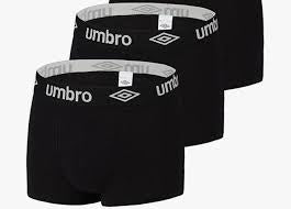 2 Pack UMBRO zwarte boxershorts Heren katoen