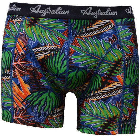 2 pack Australian Heren boxershorts Tropical Blue