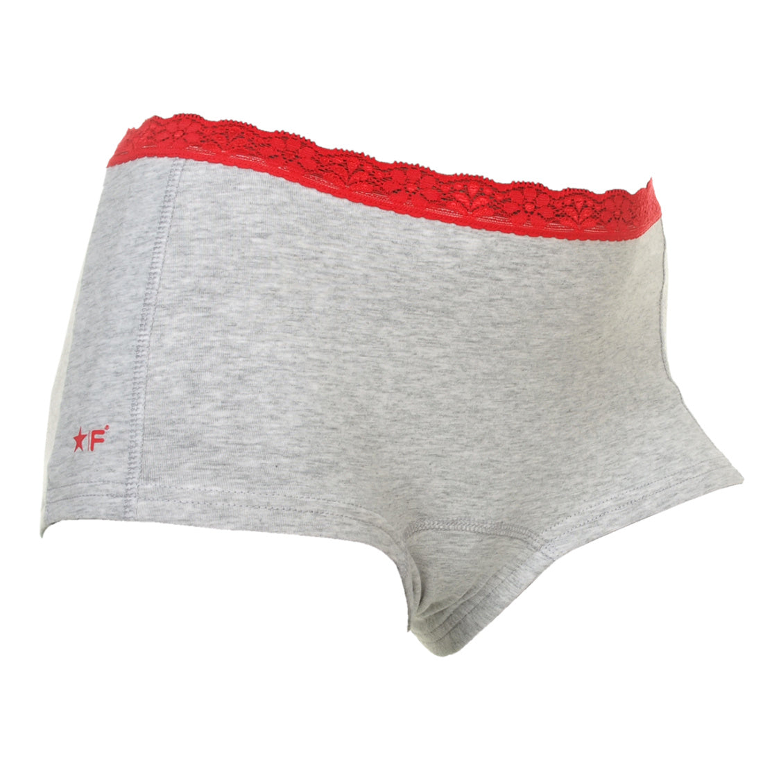 4 pack Funderwear Dames boxer "Grijs Melange"