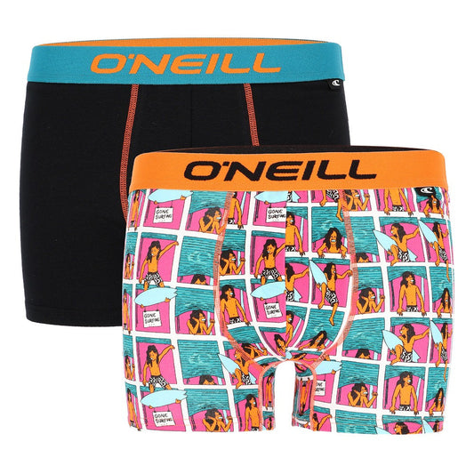 2 pack O'Neill heren boxershorts Multi Comic Black