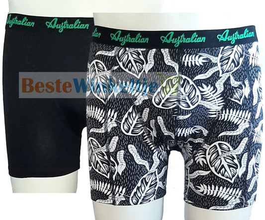 2 pack Australian Heren boxershorts Zwart Print