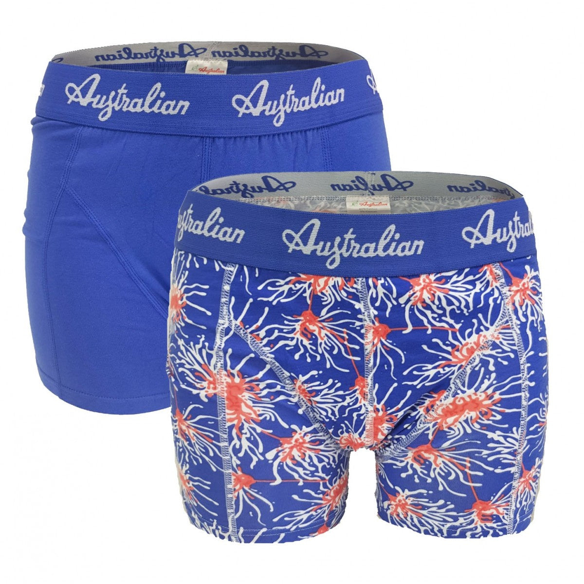 2 pack Australian Heren boxershorts Print Blauw