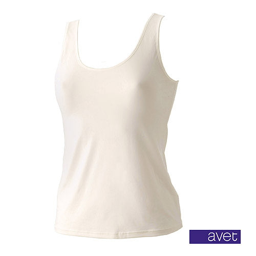 1 pack Avet hemd dames Ivoor wit langer model 7591