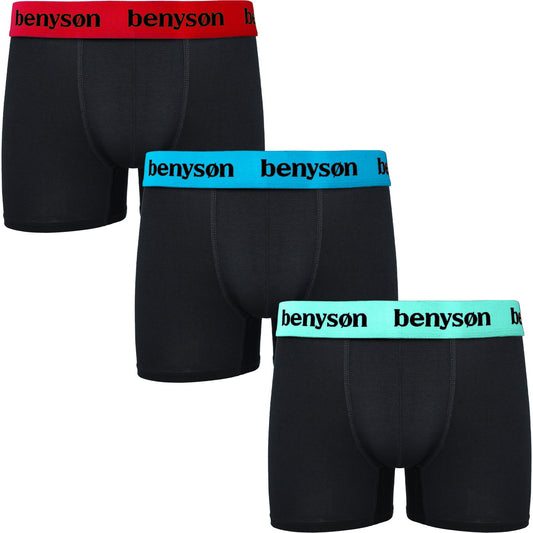 3 pack Benyson Bamboe Heren boxers "black"