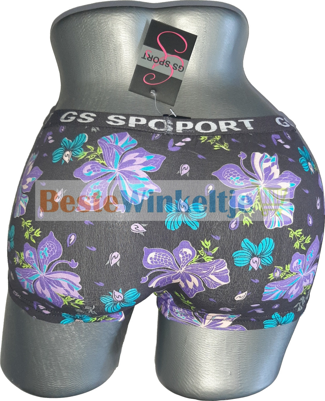 2 pack GS Sport Dames Print Zwart/Paars