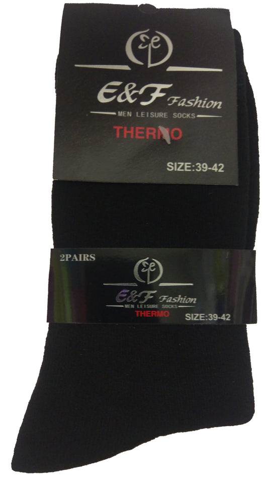 6 paar Thermo sokken Zwart Outdoor E&F