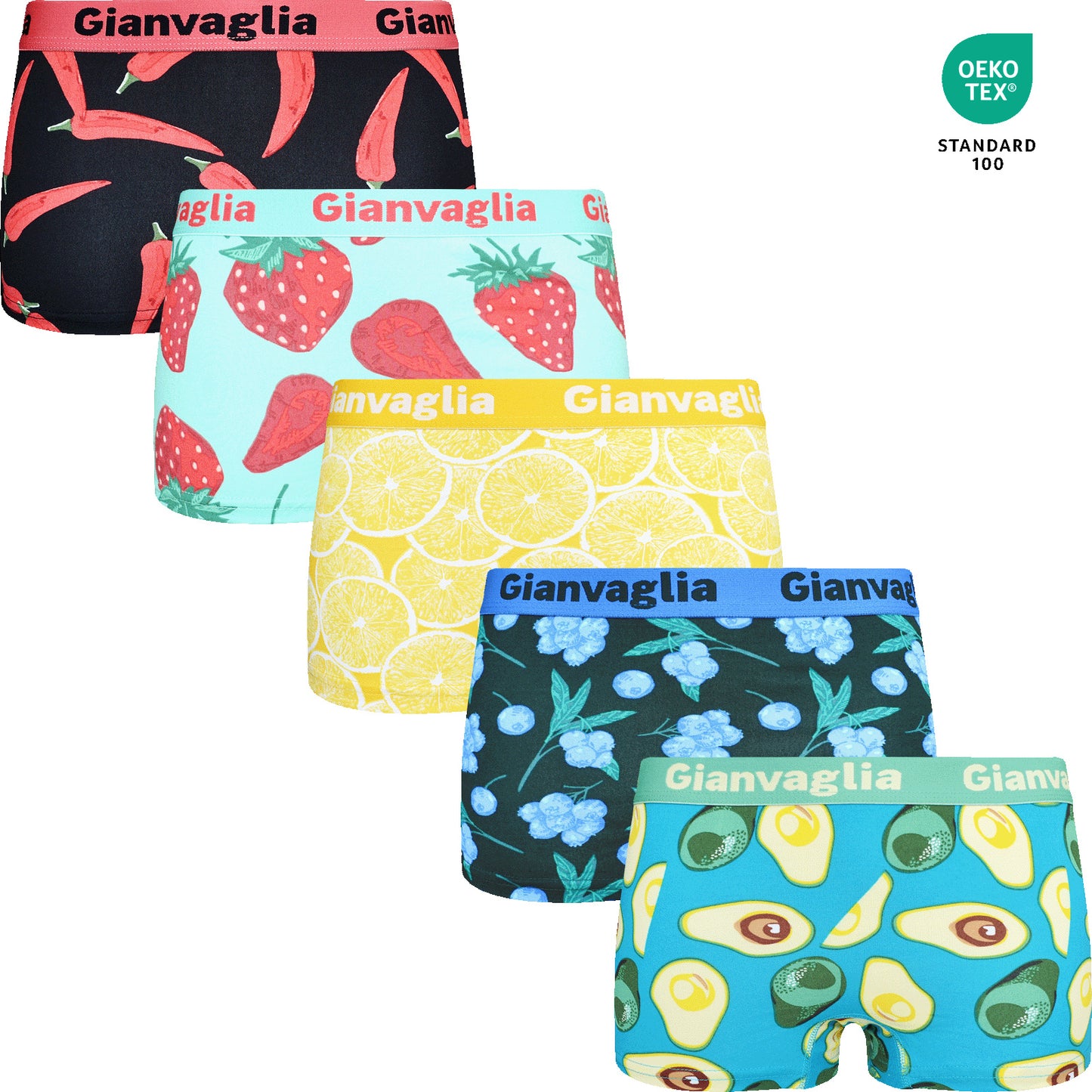 5 pack Gianvaglia Dames Boxers "Bellisimo" 8804