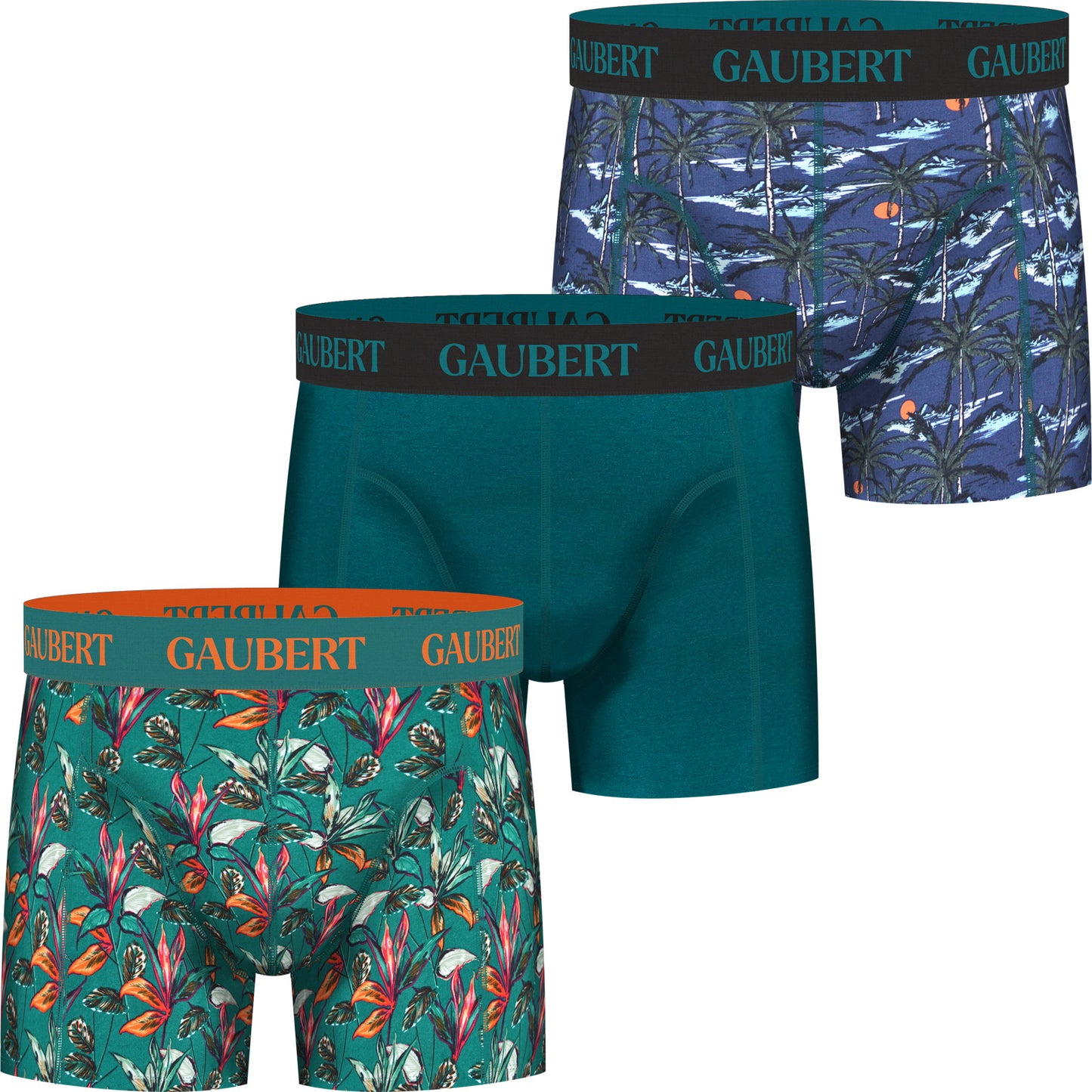 3 pack Gaubert Heren Boxershorts Bamboe