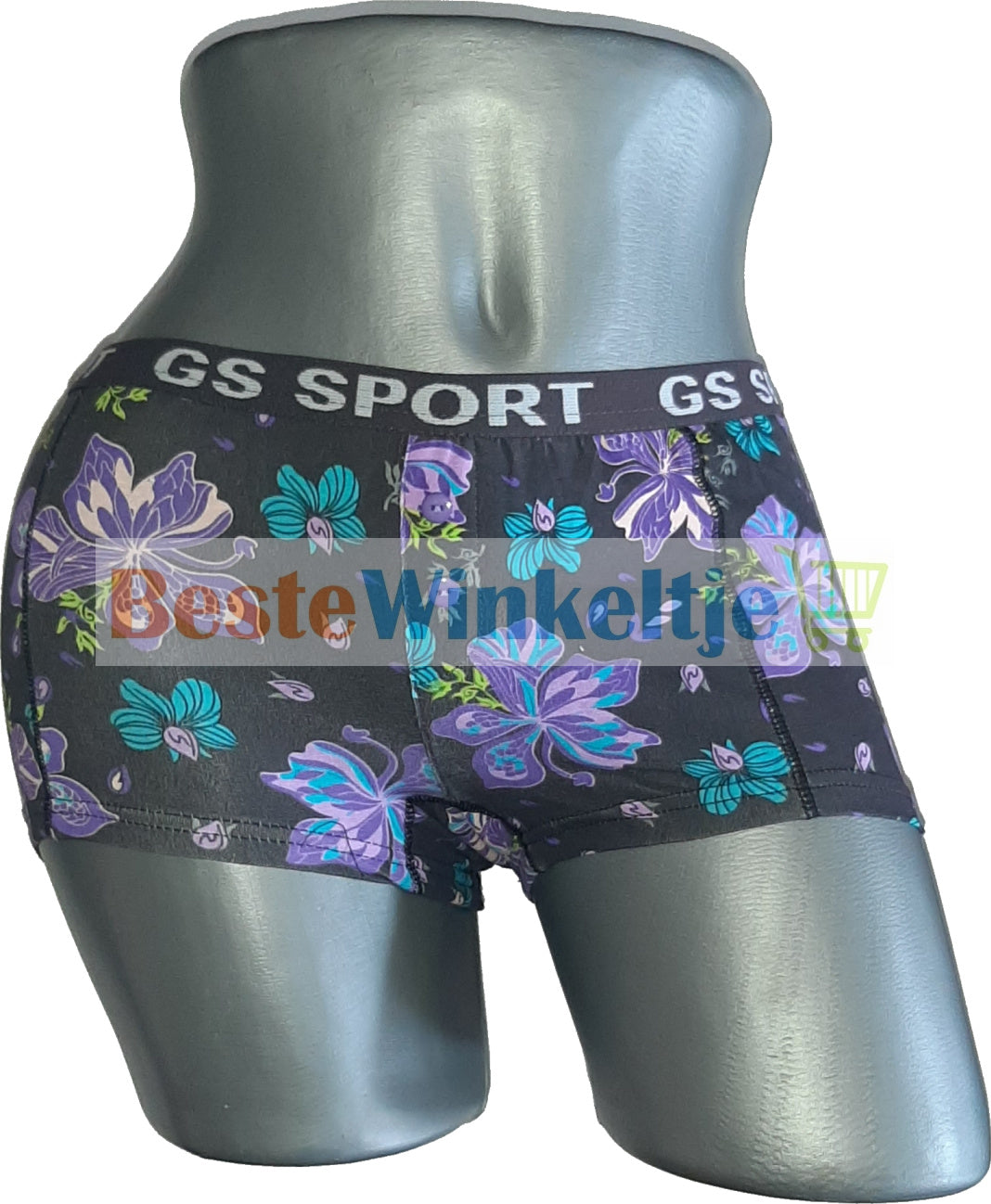 2 pack GS Sport Dames Print Zwart/Paars