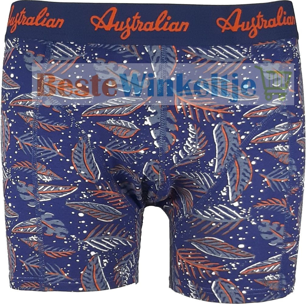 2 pack Australian Heren boxershorts Forest Blauw