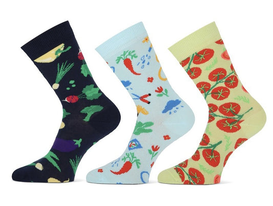 6 paar Dames sokken Teckel limited edition "FLORAL" 6-Paar