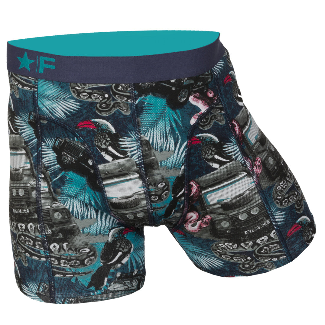 2 pack Funderwear Heren Boxer "Jeep / Jungle"