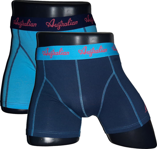 2 pack Australian Heren boxershorts Blauw