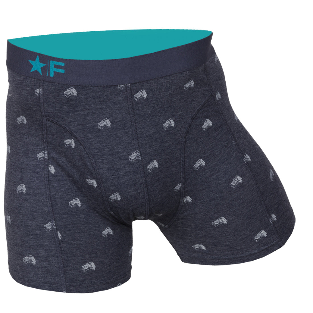 2 pack Funderwear Heren Boxer "Jeep / Jungle"