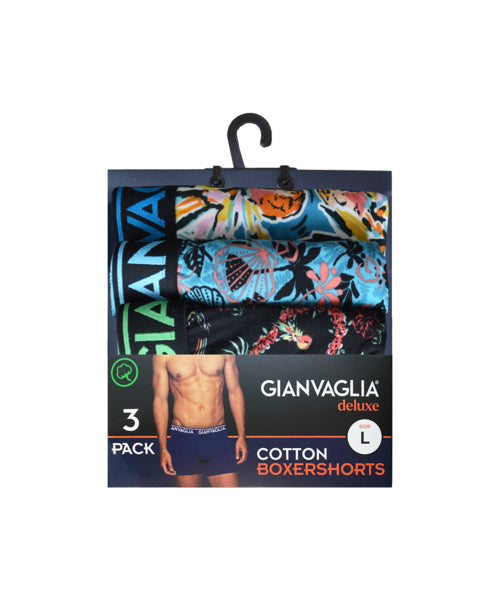 3 pack GIANVAGLIA® Deluxe 5502 Heren Katoenen Boxershort