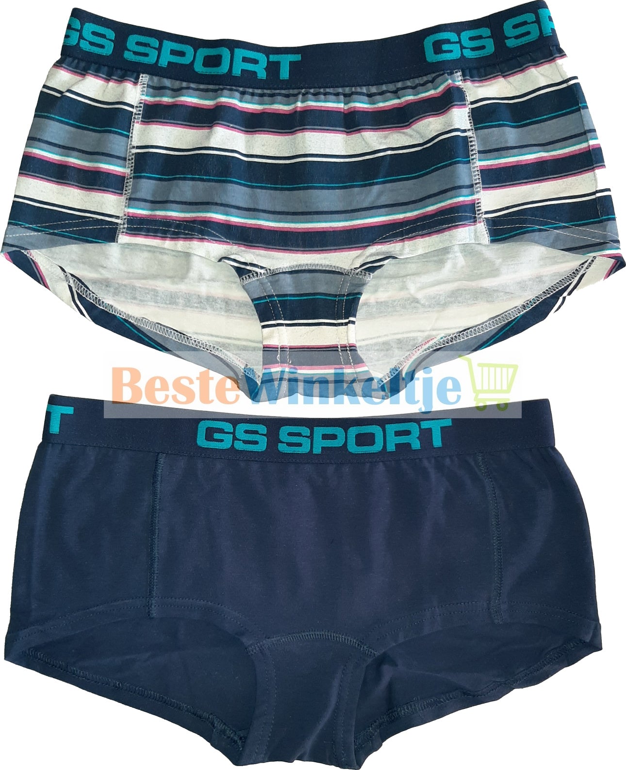 2 pack GS Sport Dames Print / Marine