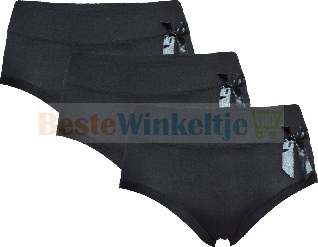 3 pack Dames slips Fine Woman 9033 Strikje