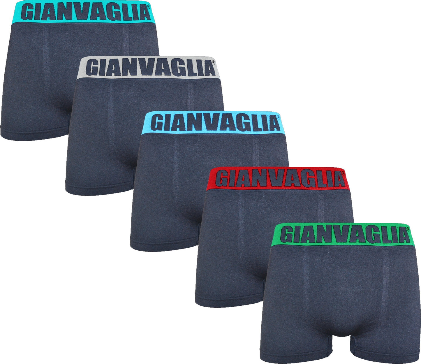 5 pack Gianvaglia Heren boxers Naadloos "Performance"