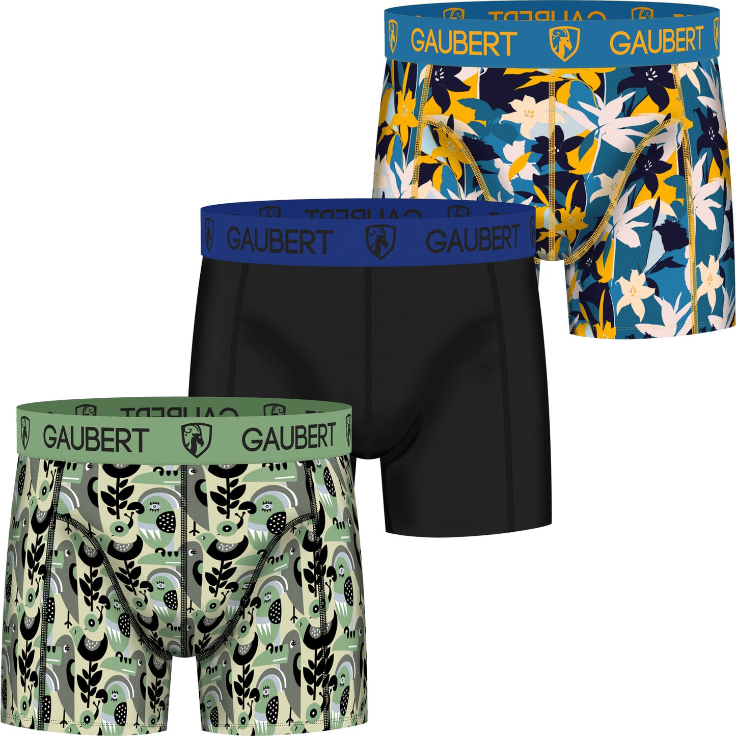 3 pack Gaubert Heren Boxershorts Bamboe