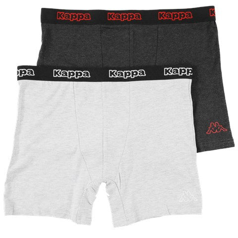 2 pack Kappa Heren Boxers "Grijs/Antracite"