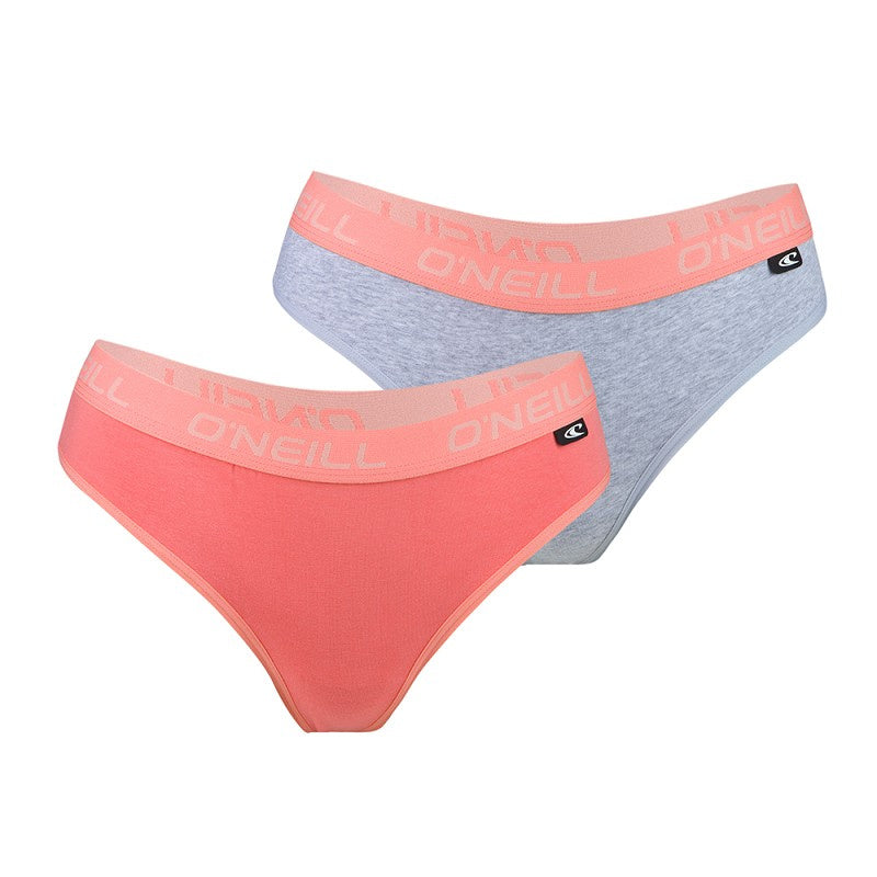 2 pack O'neill brazillian dames coral light grey