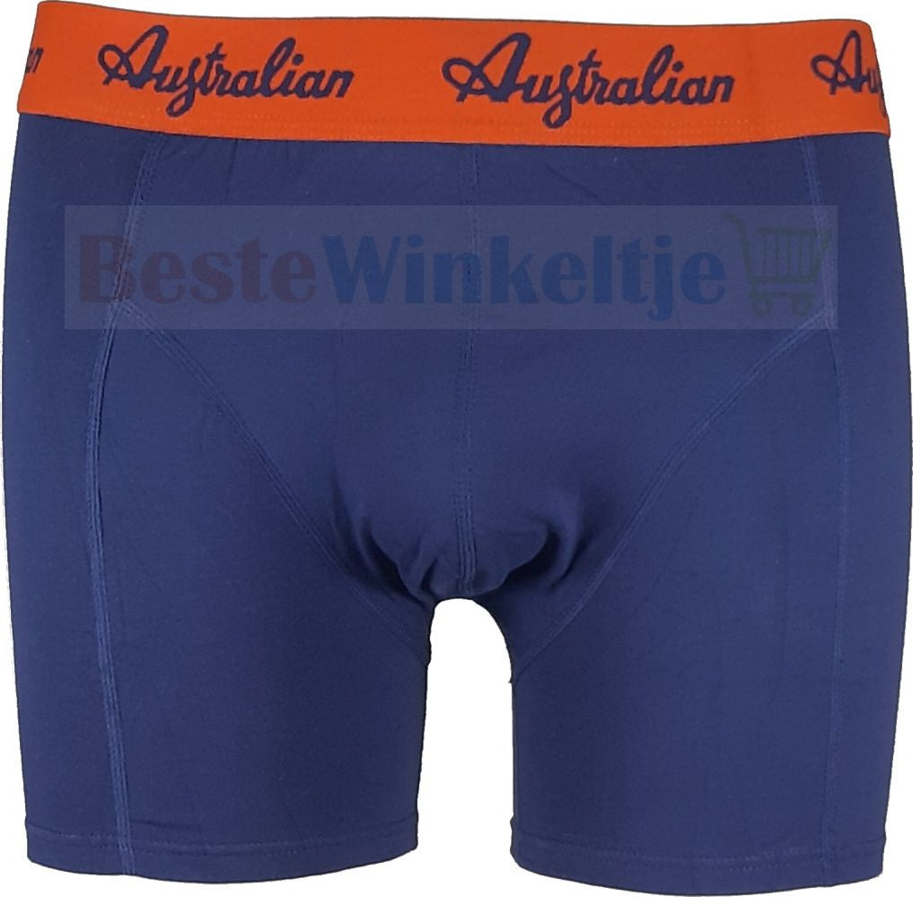 2 pack Australian Heren boxershorts Forest Blauw