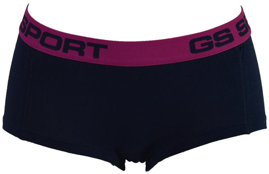 2 pack GS Sport Dames Boxers Effen donkerblauw